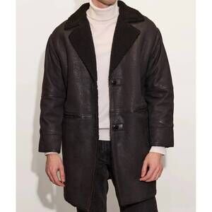 NEW MAURITIUS dakota oversized leather jacket in black